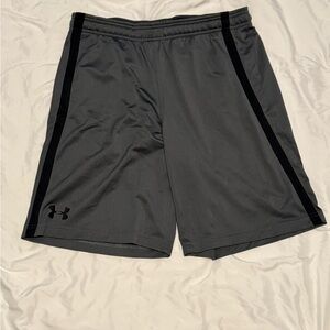 Under Armour Men's Charcoal and Black Athletic Shorts